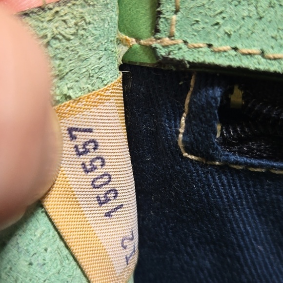 Rare Vintage Dooney & Bourke Green Alto Collection Bag Crossbody bag I2150557 - Picture 9 of 16